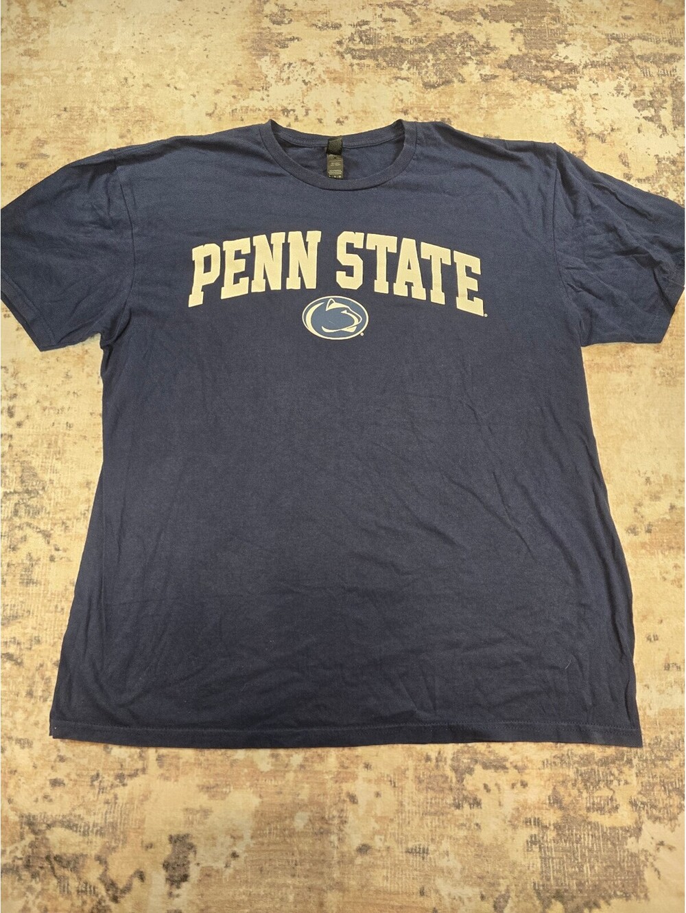 Hanes Penn State Navy Blue Cotton T-Shirt XL (A2 017)